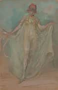 Green and Blue The Dancer By James McNeill Whistler