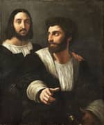 Self Portrait with A Friend c1518 By Raphael