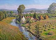 Village en Rhenanie By Gustave Cariot