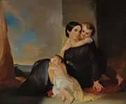 Mrs.John Hill Wheeler and her Two Sons 1844 By Thomas Sully