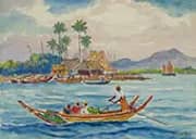 Malay Harbor Boat 1935 By Reynolds Beal