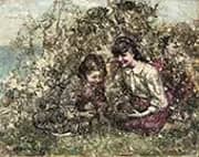 Bird Nesting By Edward Atkinson Hornel
