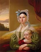 Mrs David Steele Lamme and Son William Wirt By George Caleb Bingham