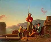 The Wood Boat 1850 By George Caleb Bingham