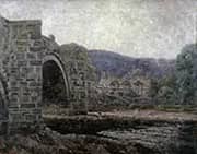 View of a Stone Bridge By Wilson H Irvine