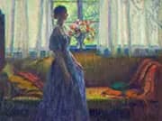 Woman in an Interior By Wilson H Irvine