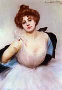 Portrait of a Dancer By Pierre Carrier Belleuse