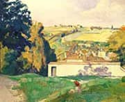 Jeune Fille Sur la Colline By Emile Bernard