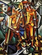 Composition with Figures 1913 By Lyubov Sergeevna Popova