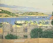 Ships Along The Adriatic Coast By Max Kurzweil