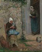 Charity 1876 By Camille Pissarro
