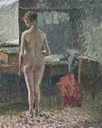 Female Nude Seen from The Back By Camille Pissarro