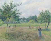 Haymaking at Eragny By Camille Pissarro