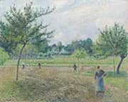 Haymaking at Eragny By Camille Pissarro