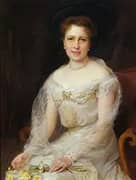Hereditary Princess Emanuel Zu Salm Salm nee Archduchess Maria Christina of Austria By Philip de Laszlo