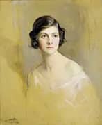 Portrait of Lady Rachel Cavendish Later Viscountess Stuart of Findhorn 1916 By Philip de Laszlo