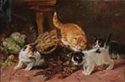 Kittens and Crayfish By Julius Adam
