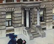 New York Pavements 1924 By Edward Hopper