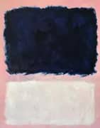 Blue White Pink Abstract By Mark Rothko (Inspired By)