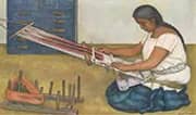 Weaving 1936 By Diego Rivera