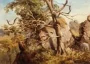 Hanging Rock 1869 By Louis Buvelot