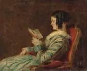 Isabelle Frith Reading 1845 By William Powell Frith
