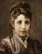 Female Portrait III By Giuseppe Amisani