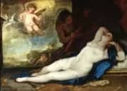 Sleeping Venus Amor and Satyr c1670 By Luca Giordano