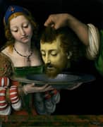 Salome with the Head of St John the Baptist By Bernardino Luini