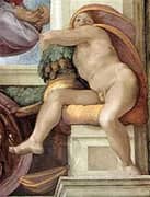 Ignudo 7 1509 By Michelangelo