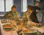 At Breakfast By Carl Moll