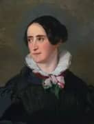 Portrait of Adelheid Cleve Oppenheim Wife of the Artist By Moritz Daniel Oppenheim