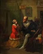 Portrait of Professor Martin Eduard von Simson and his Wife By Moritz Daniel Oppenheim