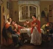 The Return of the Volunteer from the Wars By Moritz Daniel Oppenheim