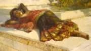 Nautch Girl Resting By Edwin Lord Weeks