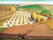 Fall Plowing By Grant Wood