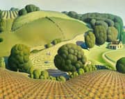 Young Corn By Grant Wood