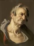 Head of an Old Man By Abraham Bloemaert