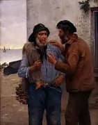 Sheltered from the Storm or Between Sailors By Alfred Guillou