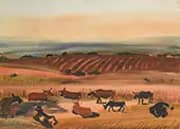 Cattle at Rest By Boris Grigoriev