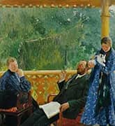 Portrait of the Polenow Family By Boris Kustodiev