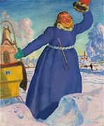 The Coachman By Boris Kustodiev