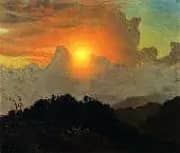 Cloudy Skies 1865 By Frederic Edwin Church