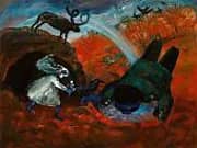 Bride and Bridegroom with Rainbow By Arthur Merric Boyd