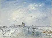 A Winter Landscape 1878 By Johan Barthold Jongkind