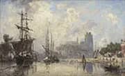 The Port of Dordrecht 1869 By Johan Barthold Jongkind