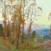 Italian Riviera near St.Margarita By Edgar Alwin Payne