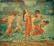 Bathing Girl By Ludwig von Hofmann