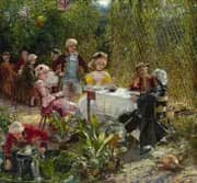 In the Arbour 1882 By Aleksander Gierymski