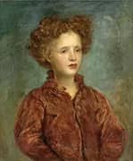 Portrait of a Young Titled Girl By George Frederic Watts